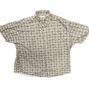 Munsingwear Short Sleeve Shirt 3XL Beige And Black Color